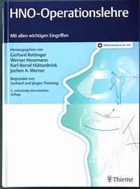 HNO-Operationslehre Buchcover