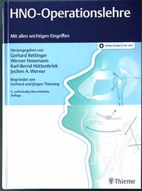 HNO-Operationslehre Buchcover