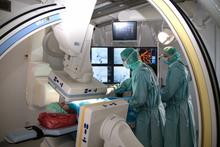 Auch in der St. Barbara-Klinik Hamm-Heessen werden interventionelle neuroradiologische Eingriffe durchgeführt.