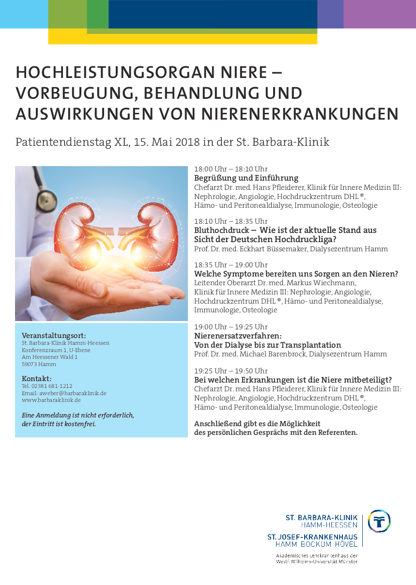 Hochleistungsorgan Niere - Experten informieren zu Vorbeugung ...